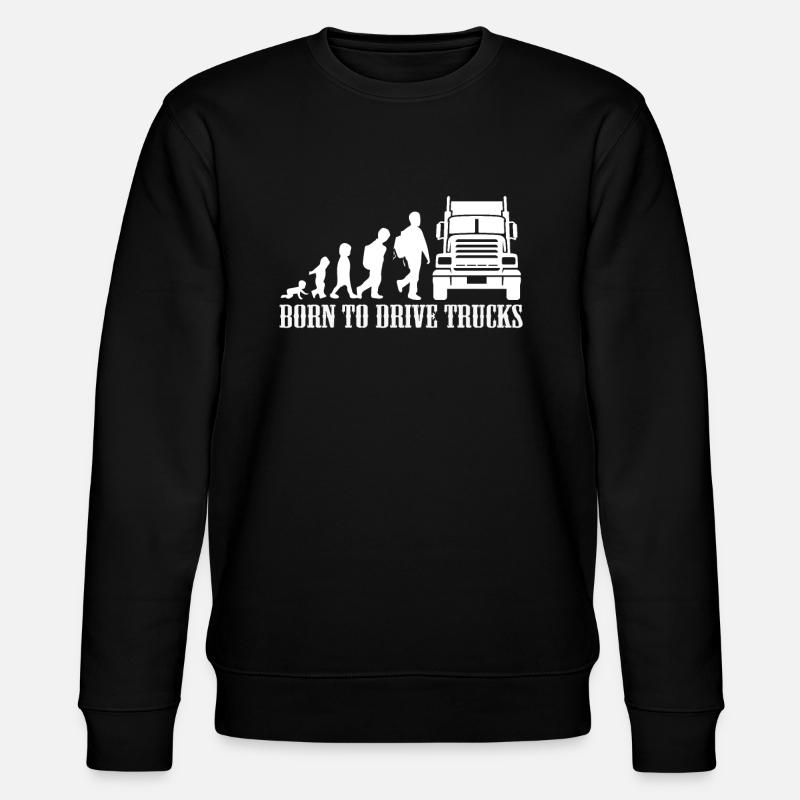 LKW Evolution Trucker Geschenk - Stanley/Stella Unisex Bio-Sweatshirt CHANGER - Schwarz
