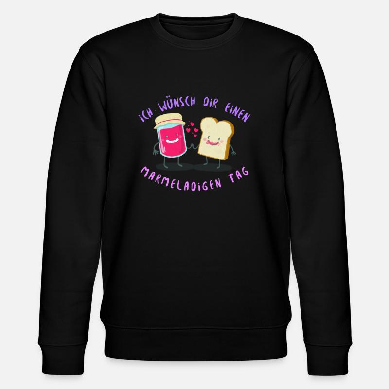 Marmelade Marmeladig - Stanley/Stella Unisex Bio-Sweatshirt CHANGER  - Schwarz
