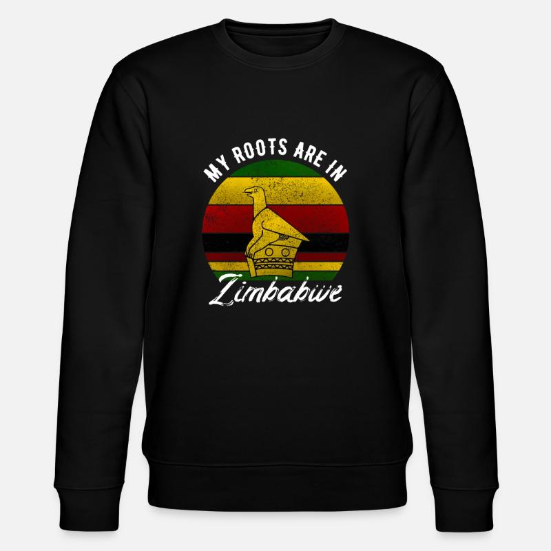 Zimbabwe - Stanley/Stella CHANGER Unisex Organic Sweatshirt - black