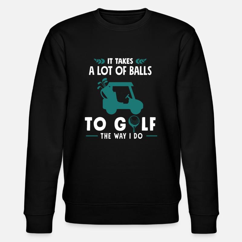 Golf Golfer Golfen - Stanley/Stella Unisex Bio-Sweatshirt CHANGER  - Schwarz
