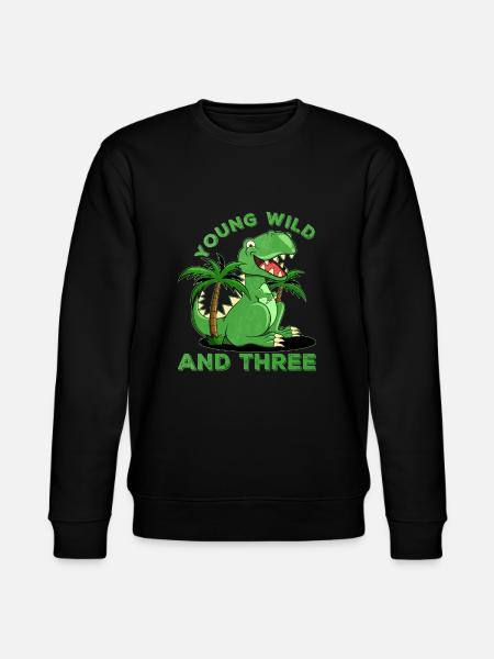 Young Wild And Three Shirt - Stanley/Stella CHANGER Unisex Organic Sweatshirt - black