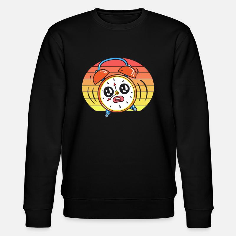 Wecker Sonnenuntergang - Stanley/Stella Unisex Bio-Sweatshirt CHANGER  - Schwarz