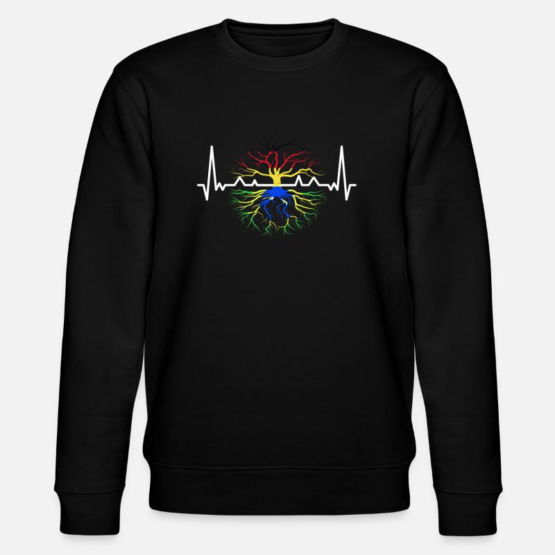 Français Racines brésiliennes Drapeau Brésilien - Sweat bio CHANGER Stanley/Stella Unisexe - noir