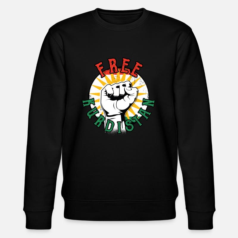 Free Kurdistan - Stanley/Stella CHANGER Unisex Organic Sweatshirt - black