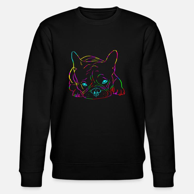 Couleurs de bouledogue français - Sweat bio CHANGER Stanley/Stella Unisexe - noir