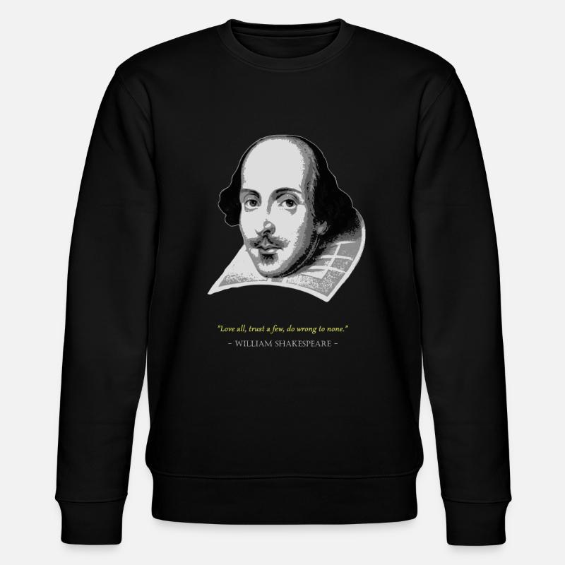 William ShakespeareZitat - Stanley/Stella Unisex Bio-Sweatshirt CHANGER - Schwarz