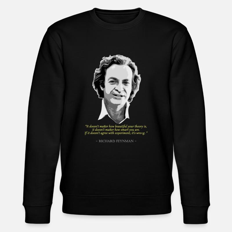 Richard FeynmanZitat - Stanley/Stella Unisex Bio-Sweatshirt CHANGER - Schwarz