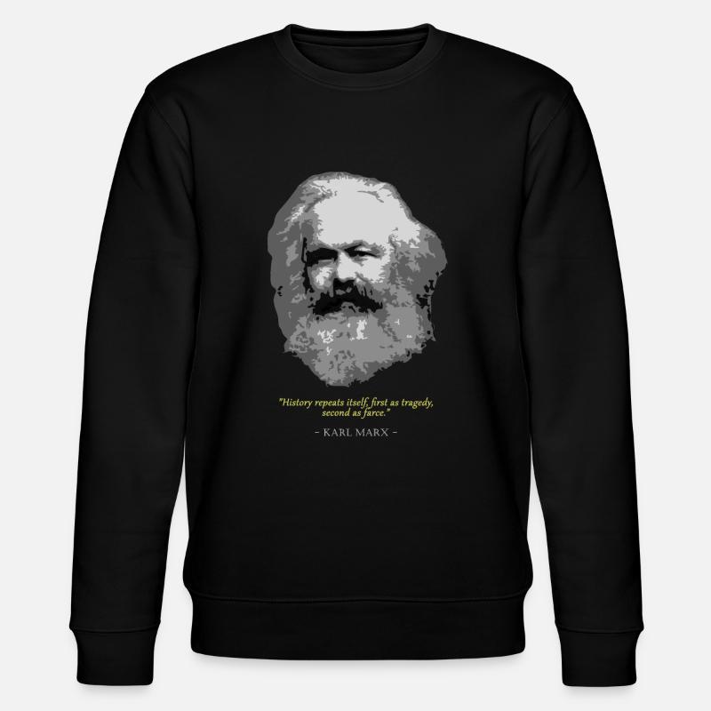 KarlMarxZitat - Stanley/Stella Unisex Bio-Sweatshirt CHANGER  - Schwarz