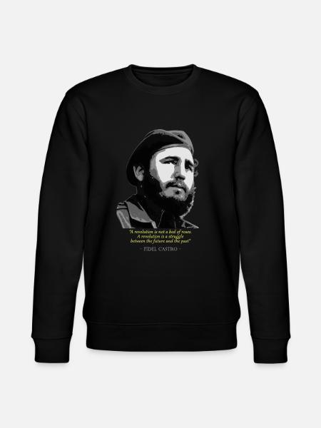 Fidel Castro Quote - Stanley/Stella CHANGER Unisex Organic Sweatshirt - black