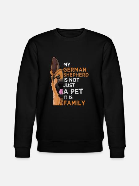 German shepherd gift owner - Stanley/Stella CHANGER Unisex Organic Sweatshirt - black
