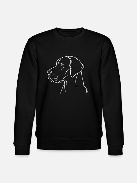 Great Dane gift dog - Stanley/Stella CHANGER Unisex Organic Sweatshirt - black
