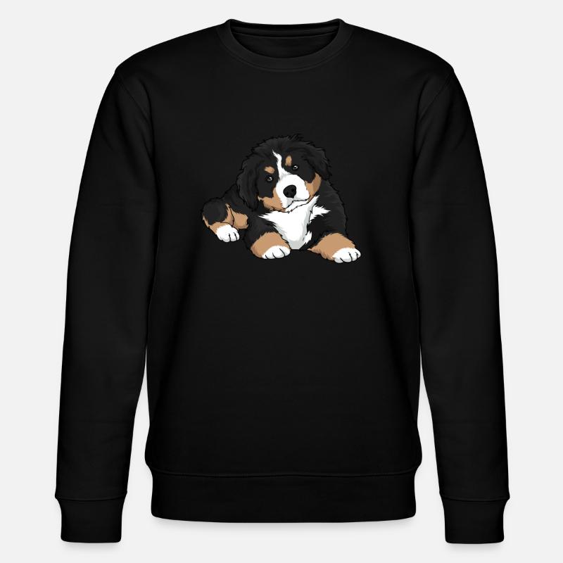 Chiot Bouvier Bernois - Sweat bio CHANGER Stanley/Stella Unisexe - noir