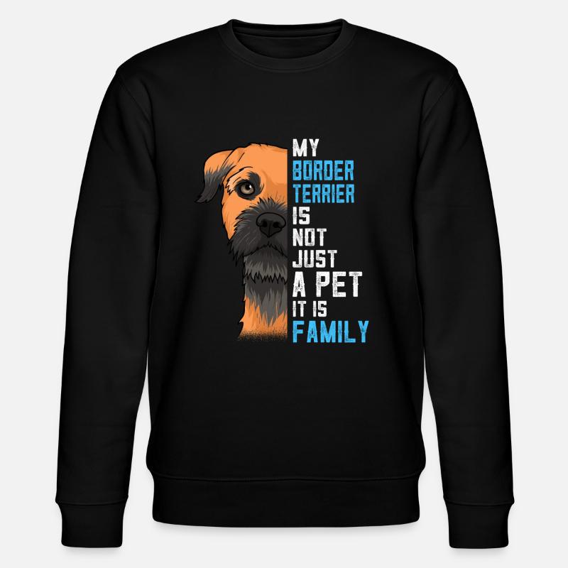 Idée cadeau Border Terrier - Sweat bio CHANGER Stanley/Stella Unisexe - noir