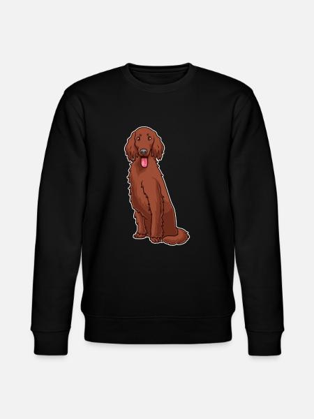 Irish Red Setter Hund Geschenk - Stanley/Stella Unisex Bio-Sweatshirt CHANGER - Schwarz