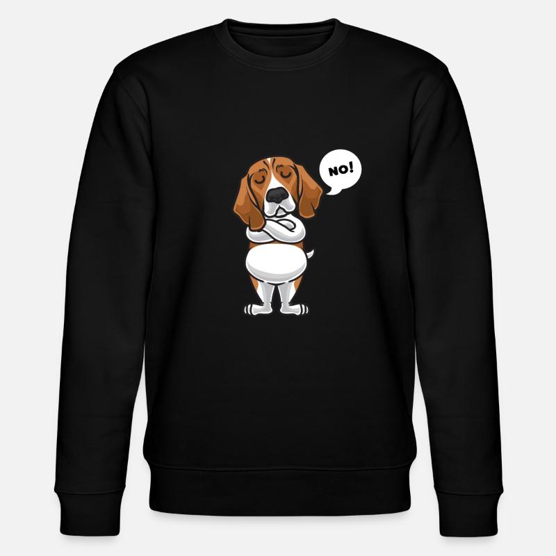 Stupide Beagle chien drôle - Sweat bio CHANGER Stanley/Stella Unisexe - noir