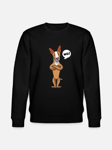 Sturer Podenco Hund Geschenk - Stanley/Stella Unisex Bio-Sweatshirt CHANGER - Schwarz