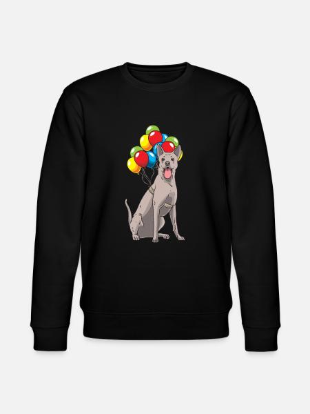 Thai Ridgeback mit Luftballons - Stanley/Stella Unisex Bio-Sweatshirt CHANGER  - Schwarz