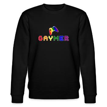 LGBT Gay Pride Gaymer Vidéo Jeu arc-en-ciel couleur - Sweat bio CHANGER Stanley/Stella Unisexe - noir - Devant - Nik (191cm) & Marisol (170cm)