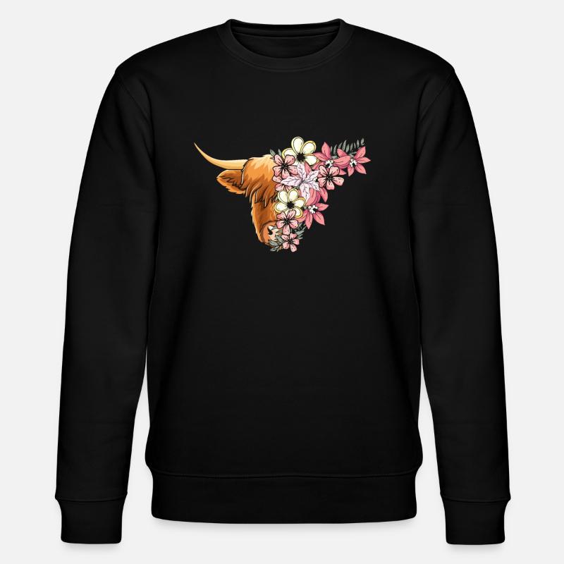 Des fleurs de haute-terre - Sweat bio CHANGER Stanley/Stella Unisexe - noir