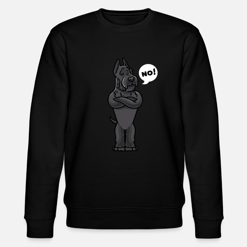 Sturer Riesenschnauzer - Stanley/Stella Unisex Bio-Sweatshirt CHANGER  - Schwarz