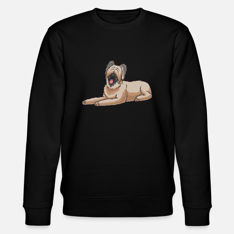 Briard Hund - Stanley/Stella Unisex Bio-Sweatshirt CHANGER  - Schwarz