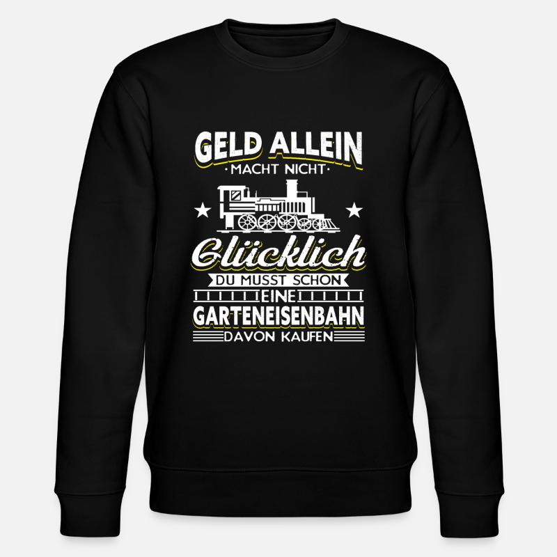 Garteneisenbahn Gartenbahn Gartenbahner - Stanley/Stella Unisex Bio-Sweatshirt CHANGER - Schwarz