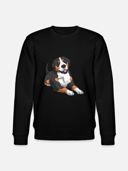 Grosser Schweizer Sennenhund - Stanley/Stella Unisex Bio-Sweatshirt CHANGER - Schwarz
