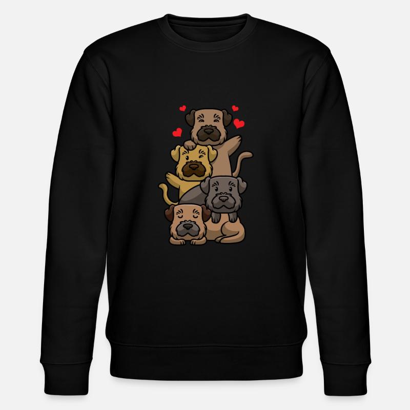 Border Terrier - Stanley/Stella CHANGER Unisex Organic Sweatshirt - black