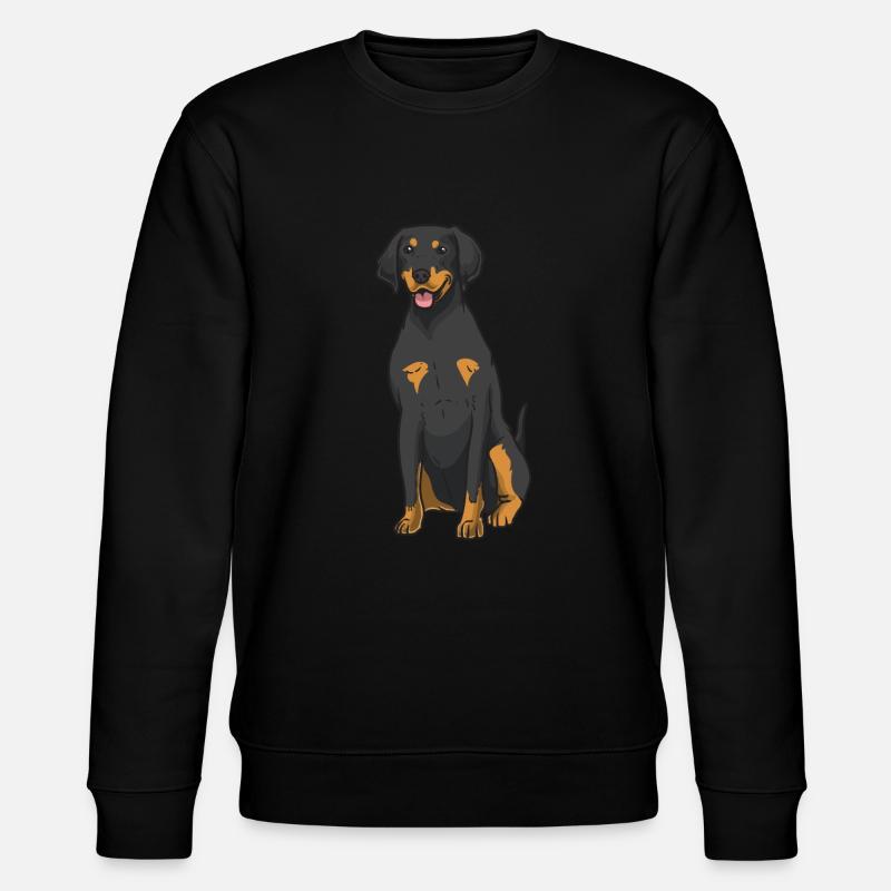 Brandlbracke Hund - Stanley/Stella Unisex Bio-Sweatshirt CHANGER  - Schwarz