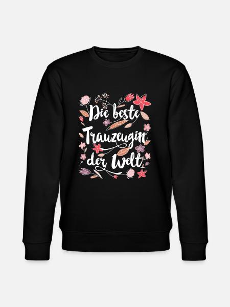Beste Trauzeugin - Stanley/Stella Unisex Bio-Sweatshirt CHANGER  - Schwarz
