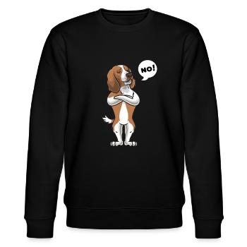 Sturer Welsh Springer Spaniel Chien - Sweat bio CHANGER Stanley/Stella Unisexe - noir - Devant - Nik (191cm) & Marisol (170cm)