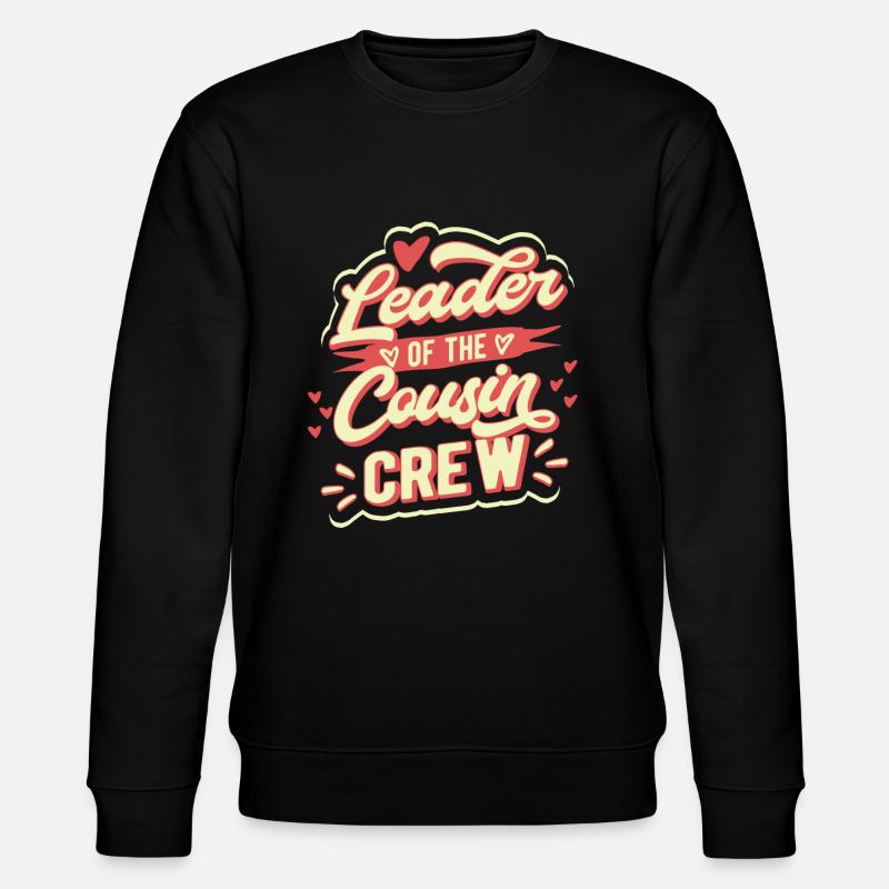 Leader Cousin Crew Cousin - Stanley/Stella CHANGER Unisex Organic Sweatshirt - black
