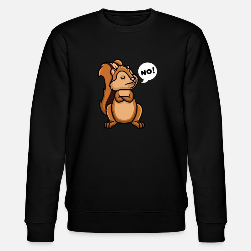 Chipmhörchen Cheek squirrel - Stanley/Stella CHANGER Unisex Organic Sweatshirt - black