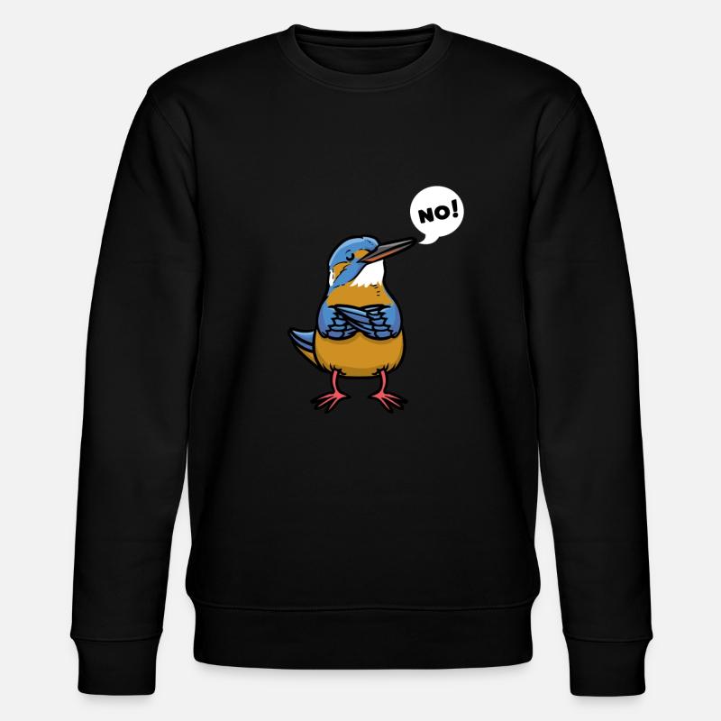 Sturer Eisvogel - Stanley/Stella Unisex Bio-Sweatshirt CHANGER - Schwarz