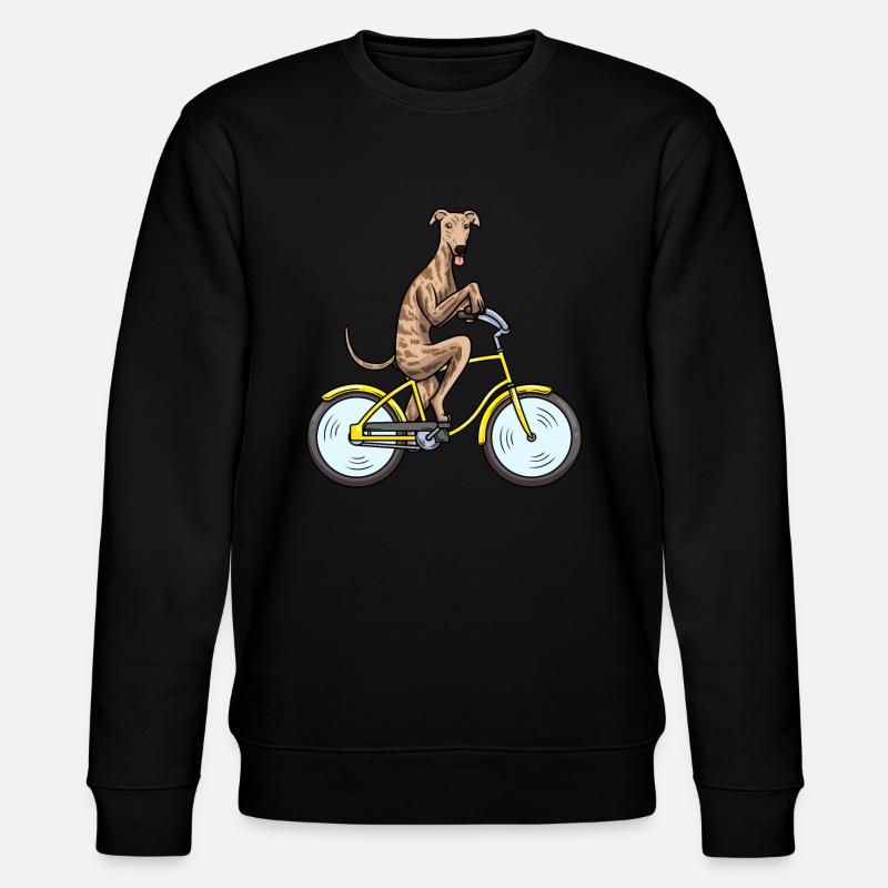 Galgo espanol chien à vélo - Sweat bio CHANGER Stanley/Stella Unisexe - noir