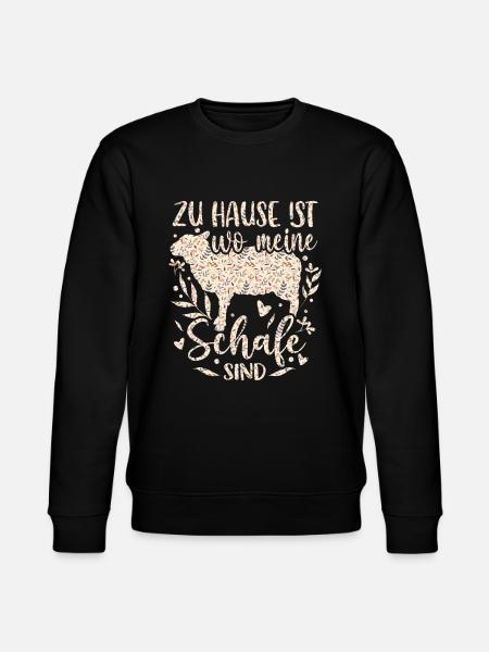 Sheep Sheep Sheep Shepherdess - Stanley/Stella CHANGER Unisex Organic Sweatshirt - black