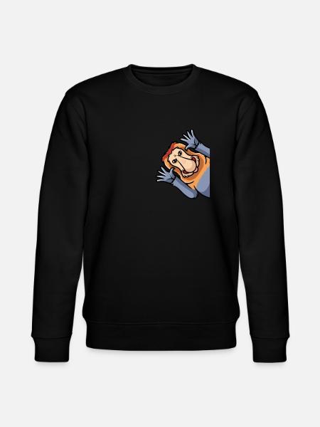 Proboscis Monkey Monkeys - Stanley/Stella CHANGER Unisex Organic Sweatshirt - black