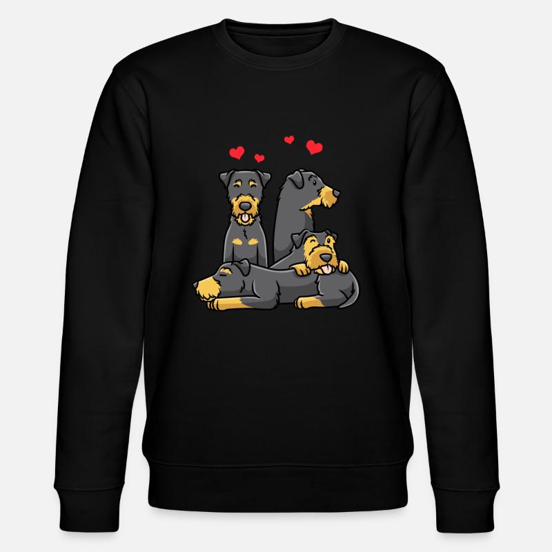 Jagdterrier Hund - Stanley/Stella Unisex Bio-Sweatshirt CHANGER  - Schwarz