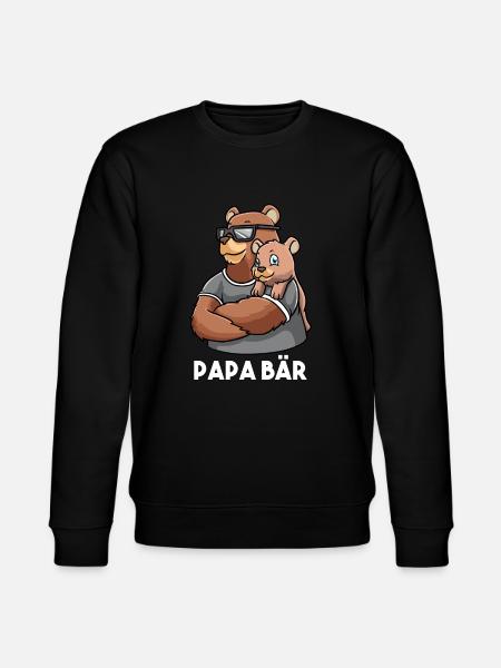 Papa Bär - Stanley/Stella Unisex Bio-Sweatshirt CHANGER - Schwarz