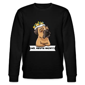 Sturer Border Terrier Hund lustig Borderterrier - Stanley/Stella Unisex Bio-Sweatshirt CHANGER  - Schwarz - Vorne - Nik (191cm) & Marisol (170cm)