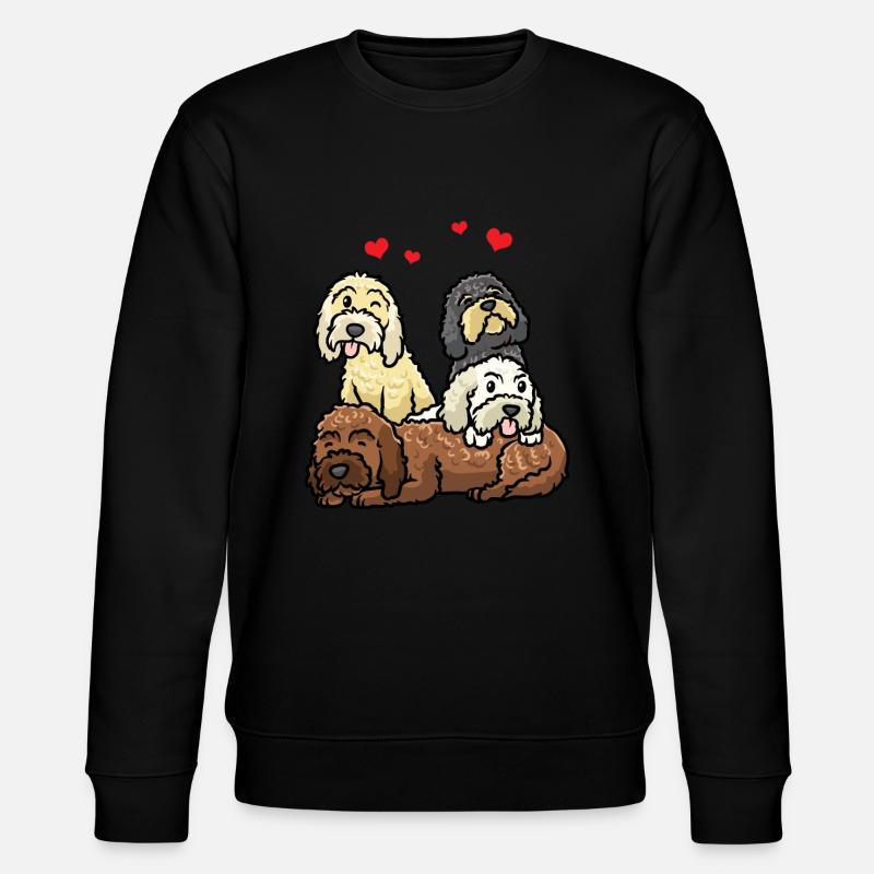 Cockapoo Dog Cockerpoo - Stanley/Stella CHANGER Unisex Organic Sweatshirt - black