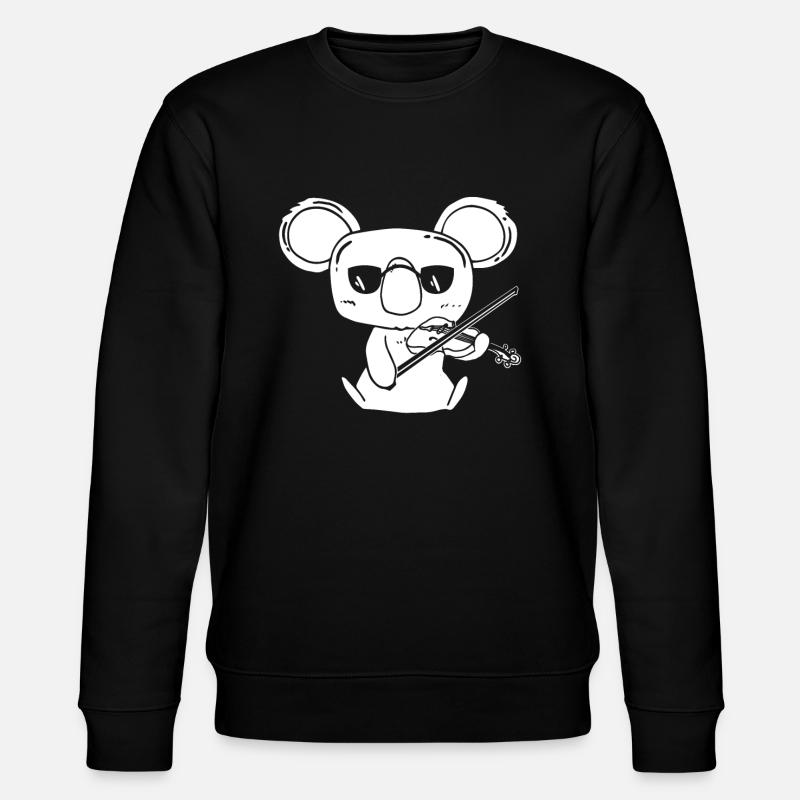 Violoniste Violon Koala avec Violon - Sweat bio CHANGER Stanley/Stella Unisexe - noir