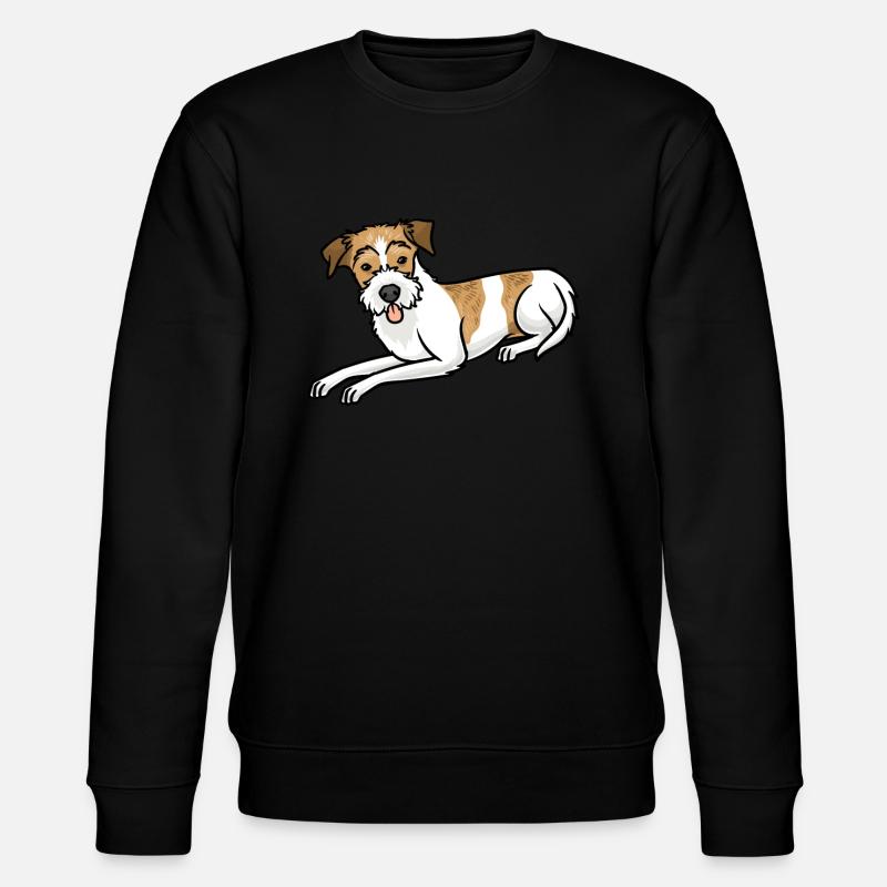Kromfohrländer Hund - Stanley/Stella Unisex Bio-Sweatshirt CHANGER  - Schwarz