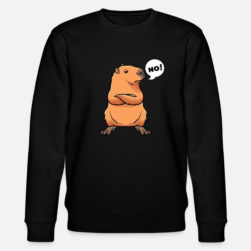 Capybara Wasserschwein - Sweat bio CHANGER Stanley/Stella Unisexe - noir