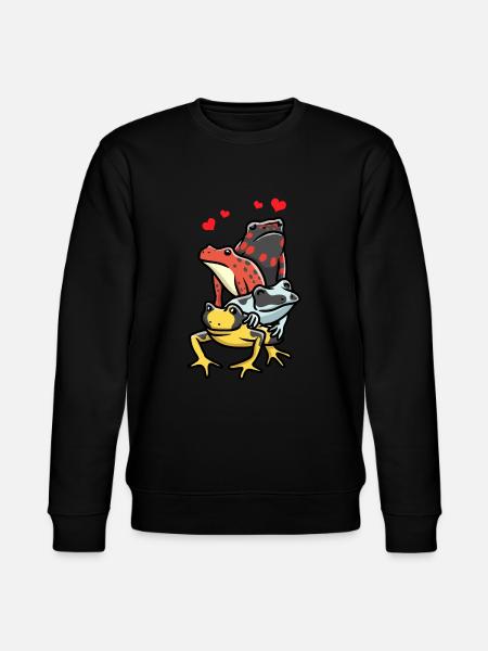 Baumsteigerfrosch Pfeilgiftfrosch Farbfrosch - Stanley/Stella Unisex Bio-Sweatshirt CHANGER  - Schwarz