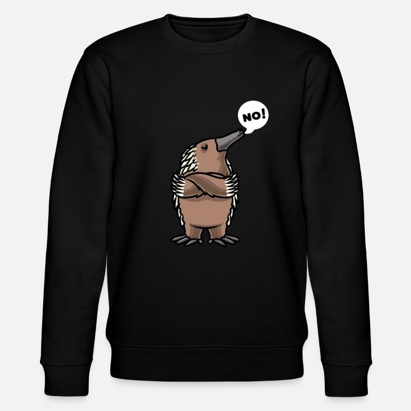 Echidna Echidna Beaked Hedgehog - Stanley/Stella CHANGER Unisex Organic Sweatshirt - black