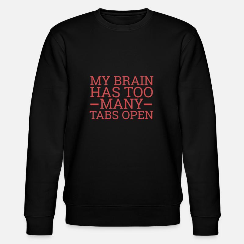 "Brain Tabs | Computer Science" - Stanley/Stella CHANGER Unisex Organic Sweatshirt - black