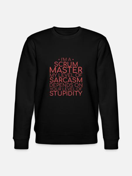 "Scrum Master Sarcasm | "Scrum Master"" - Stanley/Stella Unisex Bio-Sweatshirt CHANGER - Schwarz