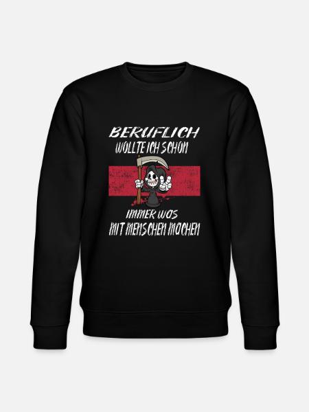 Beruflich Sensenmann - Stanley/Stella Unisex Bio-Sweatshirt CHANGER  - Schwarz
