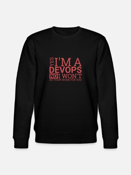 "DevOps Work | Softwareentwicklung" - Stanley/Stella Unisex Bio-Sweatshirt CHANGER - Schwarz